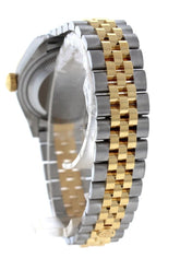 Rolex Datejust 28 Champagne 9 Diamonds Set In Star Dial Yellow Gold Two Tone Jubilee Ladies Watch